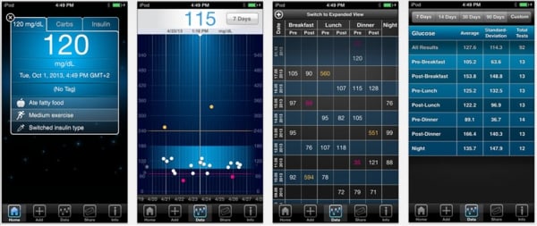 screenshots ibgstar app diabetes